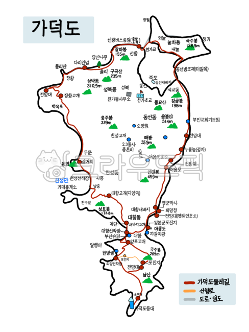 가덕도,가덕도지도,가덕도여행지도,가덕도둘레길,지도,map