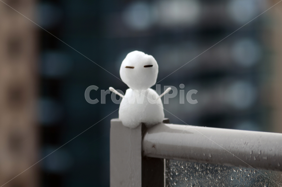 눈사람,작은눈사람,발코니눈사람,눈,아웃포커싱,겨울,계절,winter,season