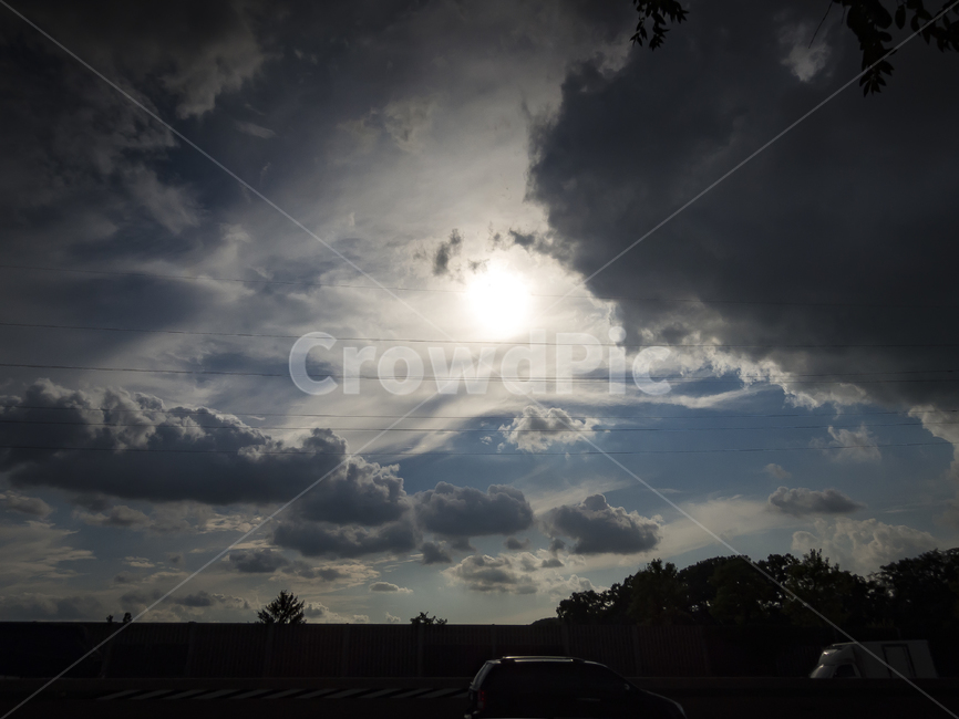 구름,하늘,풍경,역광,자연,자연,풍경,nature,landscape,weather,날씨,cloud,cumulus,적운,outdoors,옥외,sky,automobile,자동차,transportation,교통,vehicle,차량,car,차