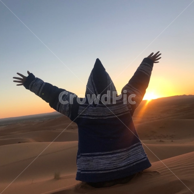 모로코,사막,메르주가,노을,썬셋,자연,아프리카,여행