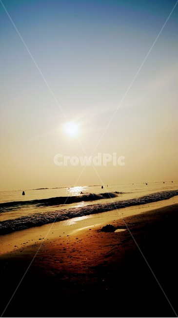 바다,노을,햇살,파도,잔잔,자연,풍경,nature,landscape,light,빛,flare,플레어,sunlight,햇빛,outdoors,옥외
