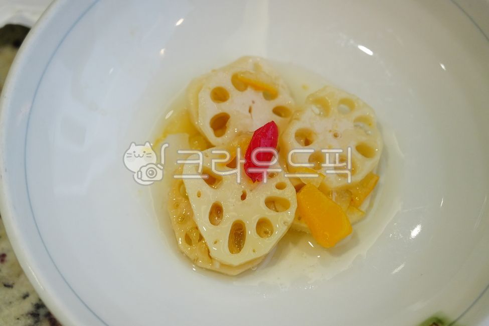 식사,food,meal,음식,요리,연근,연근조림,유자연근,유자,lotusroot
