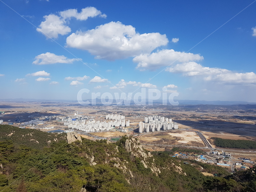 도시,산,풍경,구름,나무,자연,풍경,nature,landscape,경치,outdoors,옥외,scenery,aerial view,조감도