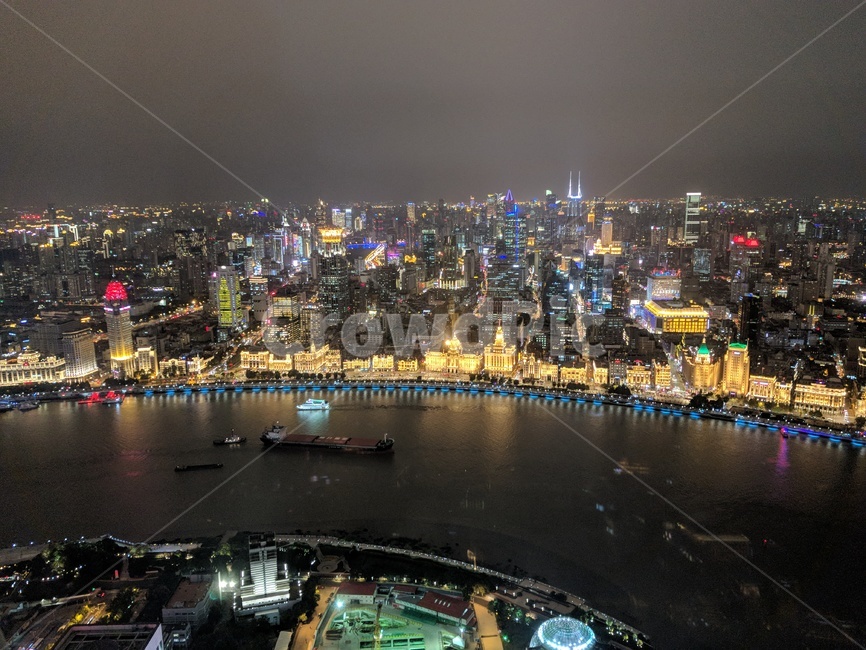 상하이,황포강,landscape,경치,building,scenery,건물,metropolis,시티,중심지,aerialview