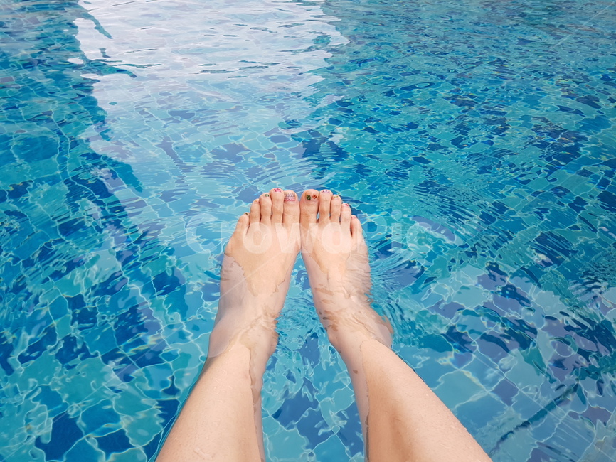 여름,수영,수영장,페디큐어,발,여름페디큐어,summer,swimming