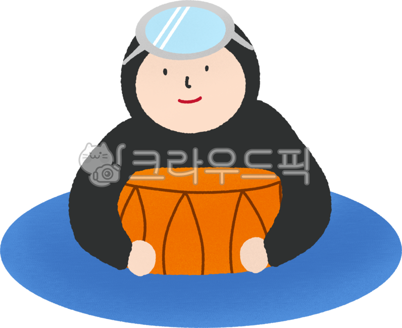 jeju,제주,제주도,제주특별자치도,제주도일러스트,해녀,물질,해녀복,잠수경,테왁