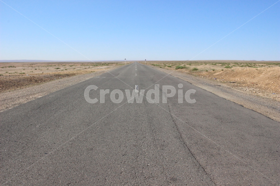 road,평야,도로,지평선,몽골