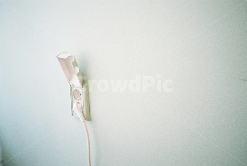 콘센트,벽,민트색,하늘색,필름사진