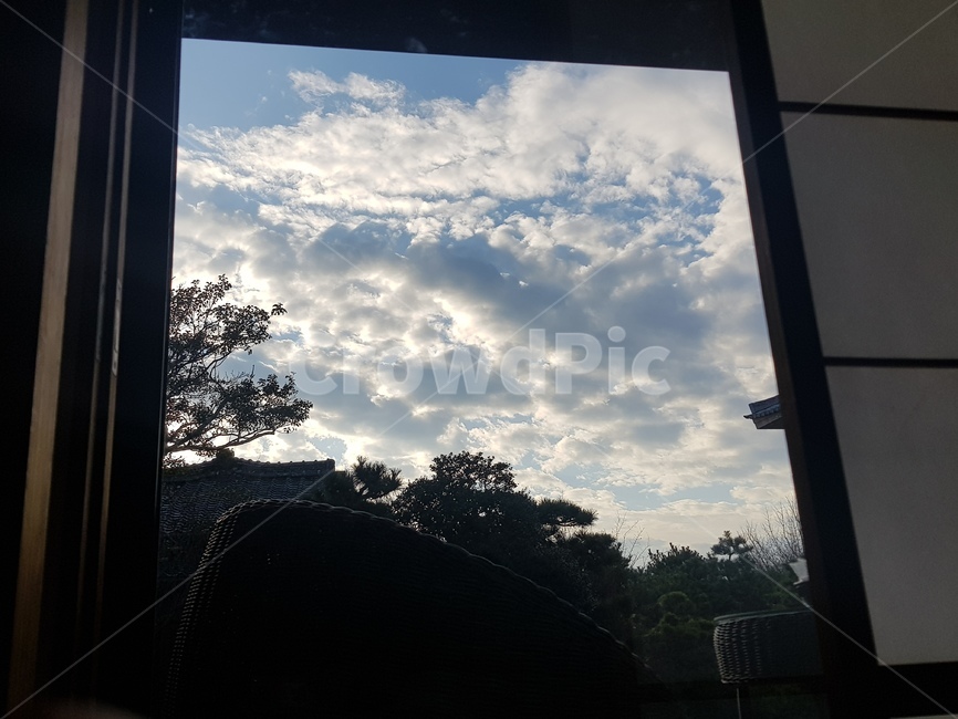 하늘,구름,아침,햇빛,창가,햇살