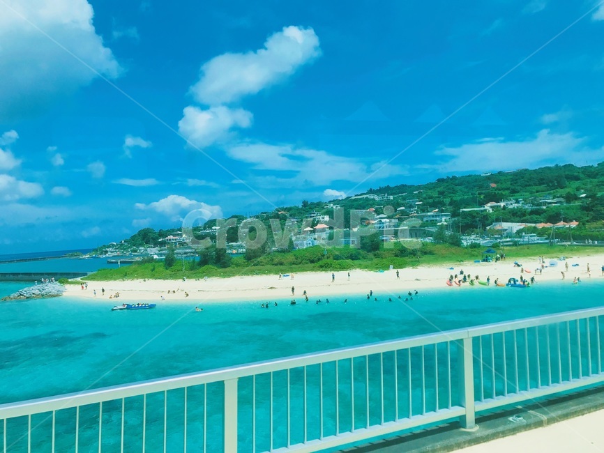 오키나와,바다,하늘,구름,해변,해수욕장,ocean,sea,beach,sky,cloud,다리,휴가,풍경