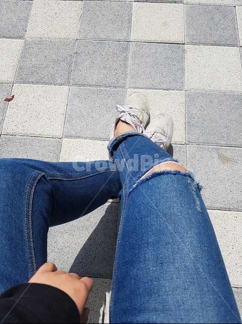 다리,내모습,운동화,청바지,감성,색감