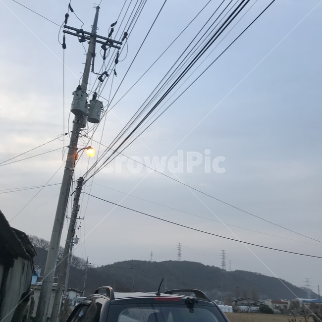 전봇대,구름,하늘,풍경,자연,에너지산업,energy industry