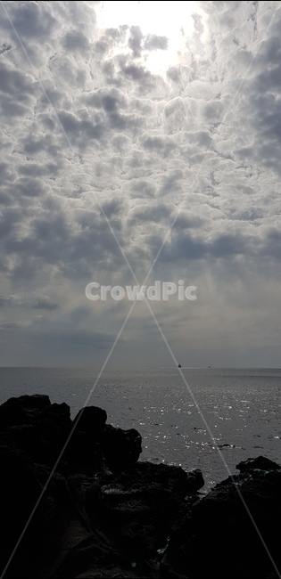 제주도,바다,하늘,구름,현무암,햇살,태양,자연,풍경,nature,landscape,weather,날씨,outdoors,옥외,cumulus,적운,cloud,sky
