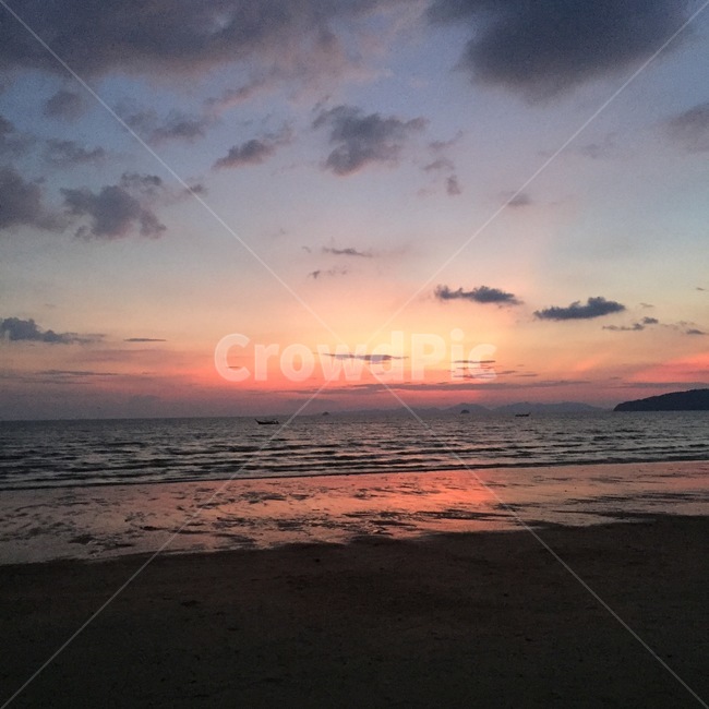 nature,자연,하늘,sky,redsky,붉은하늘,sunset,일몰,dusk,황혼,태국,thailand,끄라비,크라비,krabi,바다,beach
