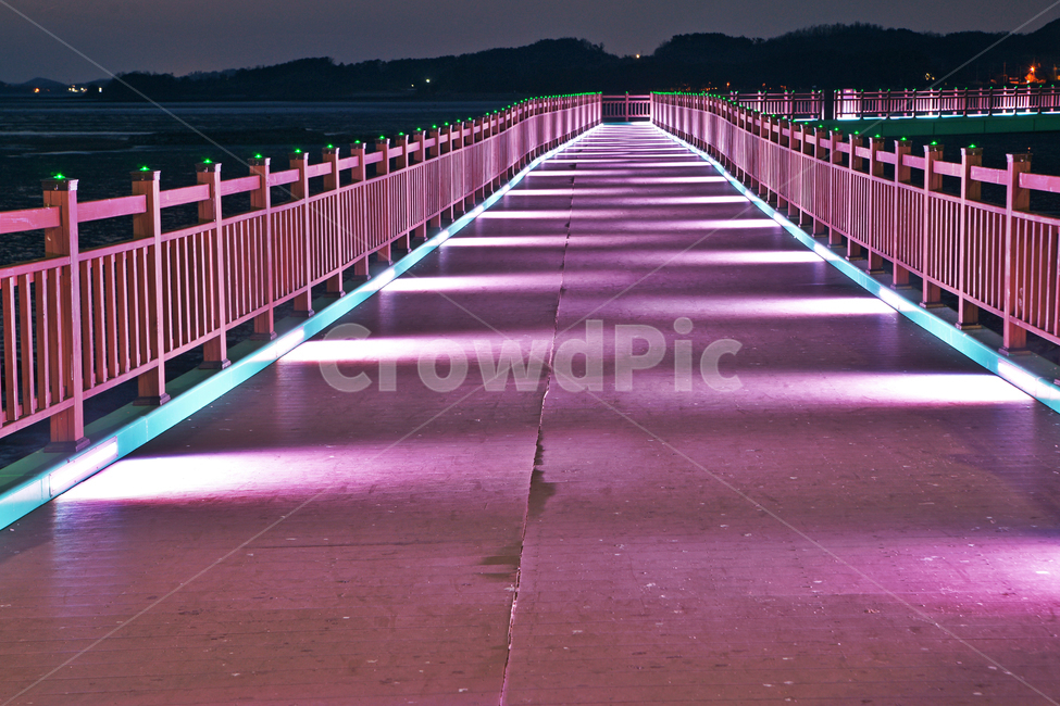 탐방로,산책로,궁평항,화성,조명,야경,야경,밤,풍경,nightscape,night,landscape,railing,난간,banister,handrail