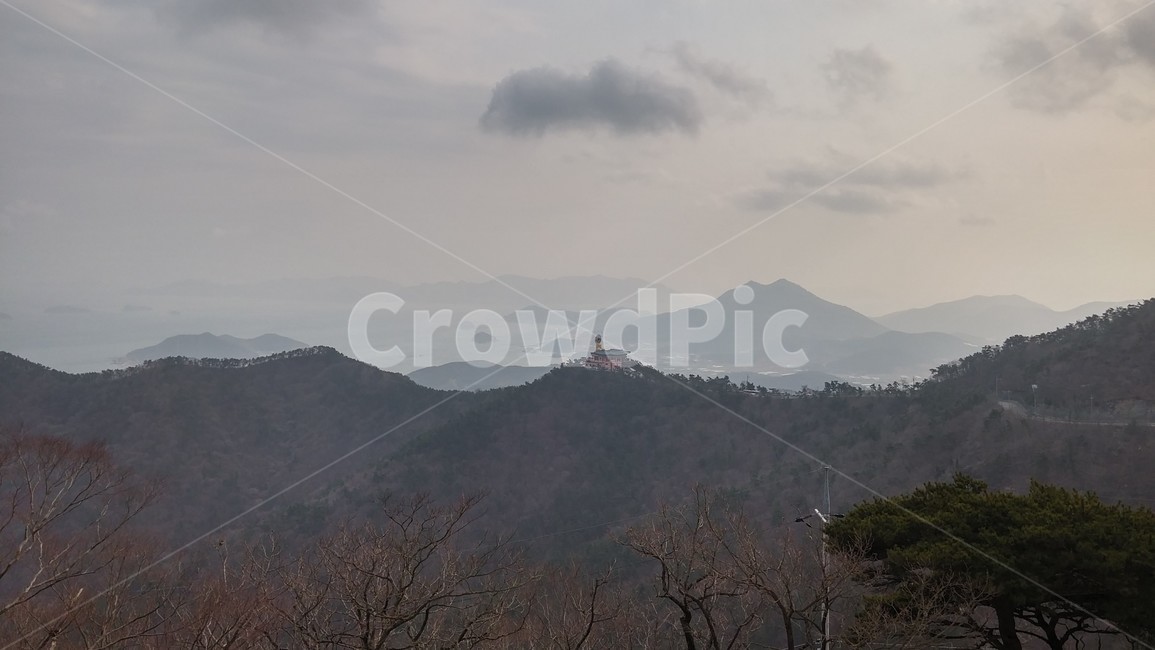 절,산,새벽,나무,평화,자연,풍경,nature,landscape,outdoors,옥외,mountain range,산맥,mountain