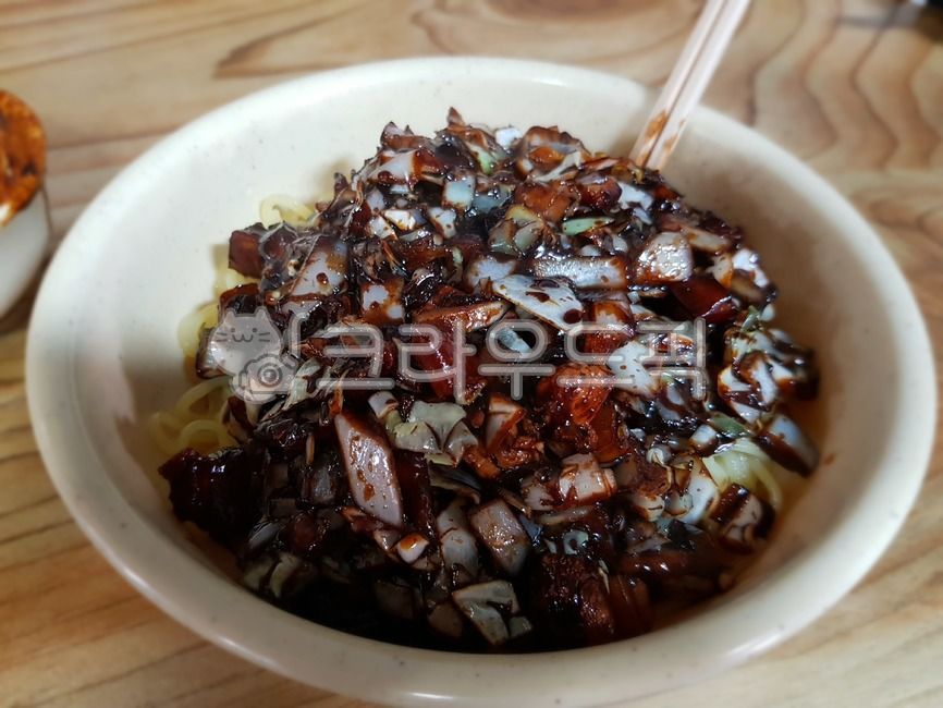 food, noodle, 음식, 중식, 자장면, 사진,이미지,일러스트,캘리그라피 - taberudake작가
