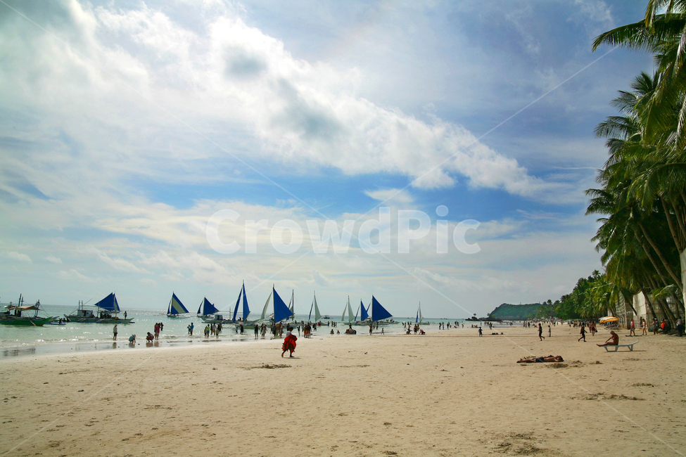 보라카이,화이트비치,요트,해변,바다,구름,식물,나무,배,모래사장,해수욕장,풍경,필리핀,맑은,해변,바다,beach,sea,해외,외국,세계,foreign,oversea,world,세계자연풍경,해외자연풍경,외국자연풍경,world nature landscape