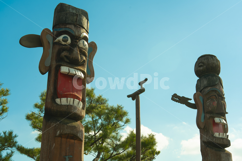 한국정통,장승,마을지킴이,부부,목장승,한국전통,한국문화,korean traditional,korean culture,조각상,동상,석상,조형물,statue,bronze statue,stone statue