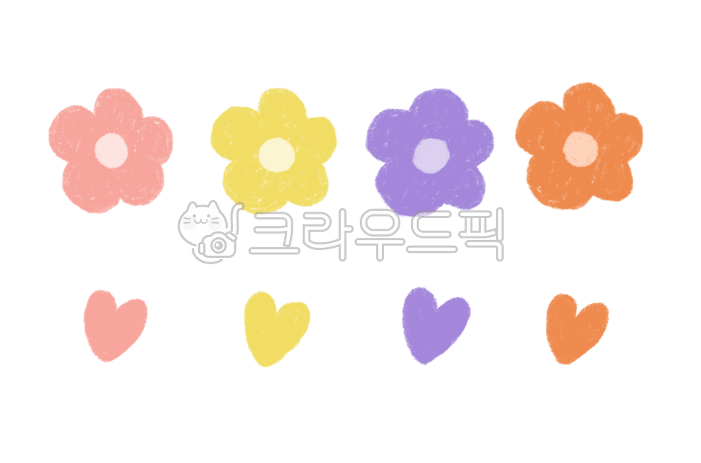 꽃,하트,봄,꽃일러스트,하트일러스트,봄꽃,귀여운꽃,귀여운하트