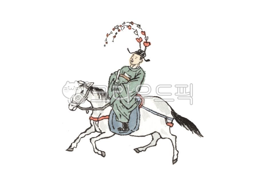 manor exam,margin,art,ink painting illustration,ink,oriental painting illustration,portrait painting,jeogori,hanbok,ink painting,horse,Joseon Dynasty,genre painting,painting,person,drawing,Oriental painting,illustration