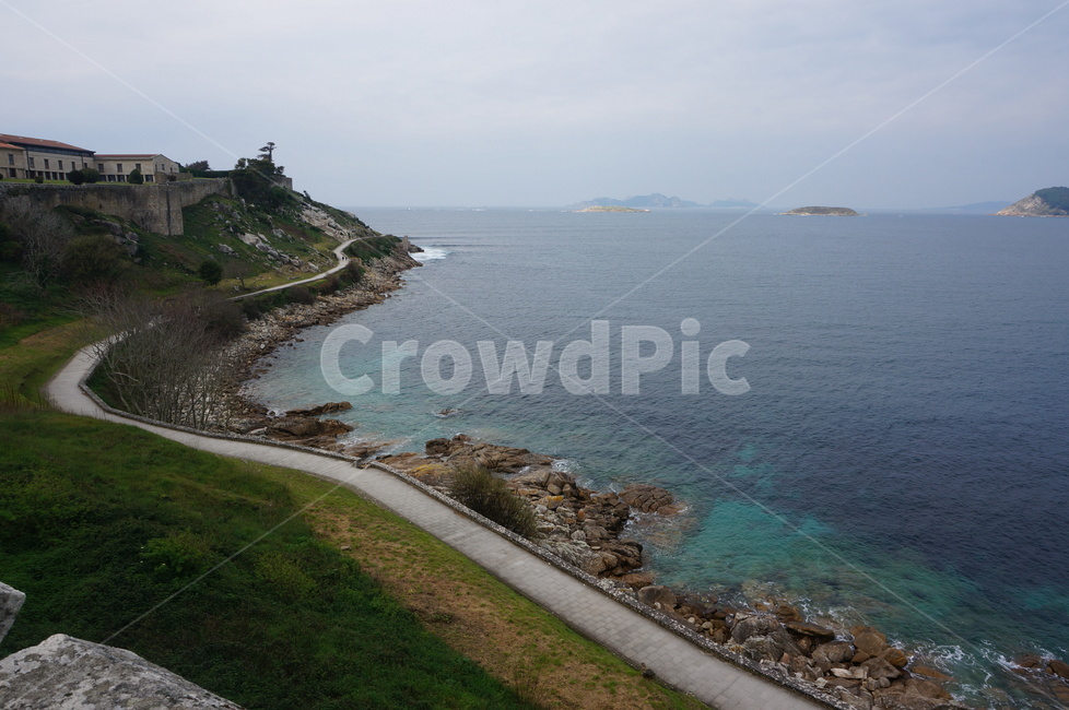 해변,바다,파란,갈리시아,스페인,galicia,곶,자연,풍경,옥외,outdoors,scenery,nature,promontory