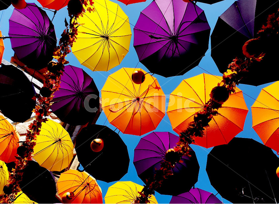 우산,하늘,장식,소품,봄,umbrella,동심,바람