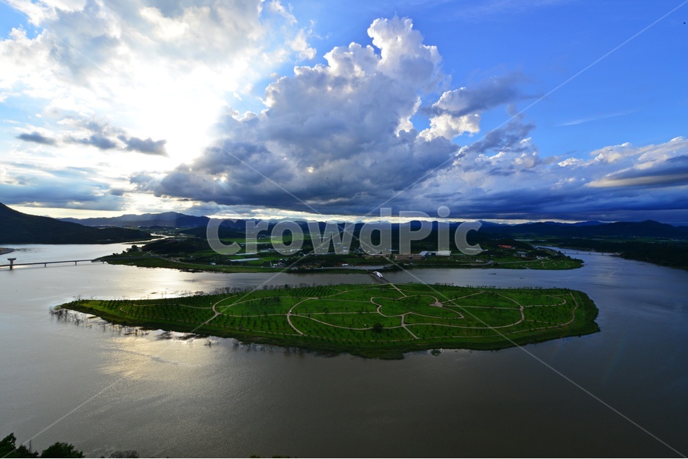 weather,날씨,field,들,outdoors,옥외,nature,자연,landscape,경치,scenery,풍경,water,물,경북,상주,경천섬,경천섬물돌이,물돌이,구름,하늘,여름,계절,자연,풍경,nature,landscape