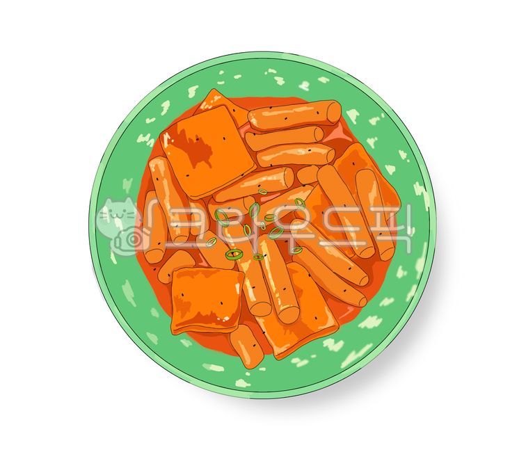 memory,Tteokbokki of memories,Fish cake,green onion,chili pepper paste,bowl,Korean food,tteokbokki,cooking,spicy food,graphic,snack bar,green,Snack illustration,banner,spicy,food illustration,food,popup,rice cake,illustration,snack menu,Tteokbokki illustr