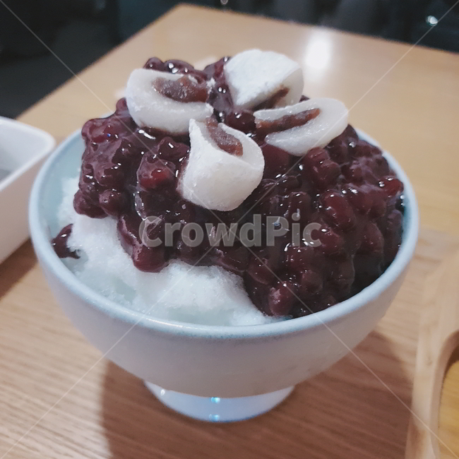빙수,밭빙수,떡,밭,디저트,여름간식