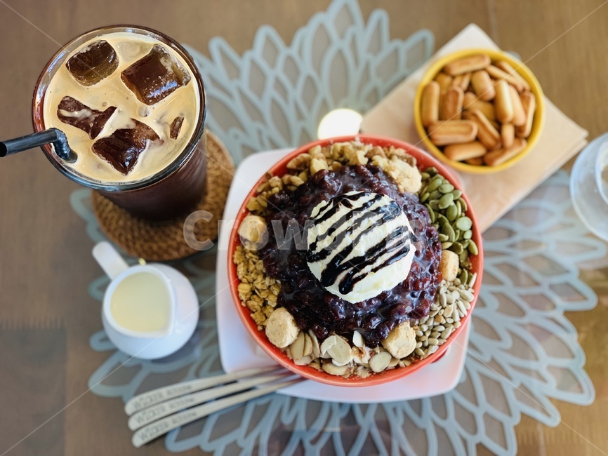 여름,팥빙수,cool,cafe,시원한,힐링,여유