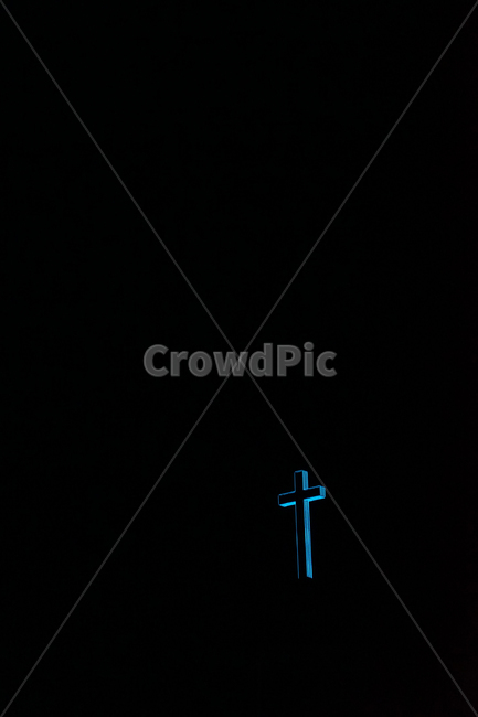 symbol,상징,cross,십자가,네온
