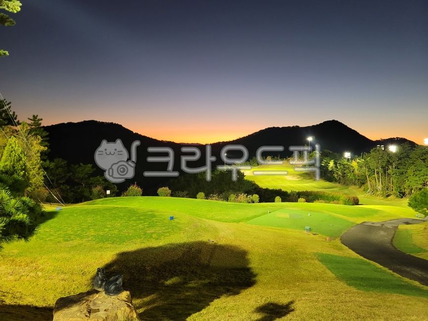 통영,통영시,경남,경상남도,골프장,노을,경치,풍경,섬,하늘,자연,나무,산,가을