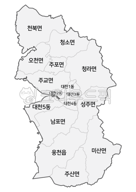 보령시,보령시행정지도,충남보령시,보령,행정지도,한국지도,지도,행정구역