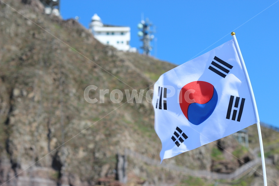 한국,대한민국,울릉도,독도,태극기,korea,바람,하늘