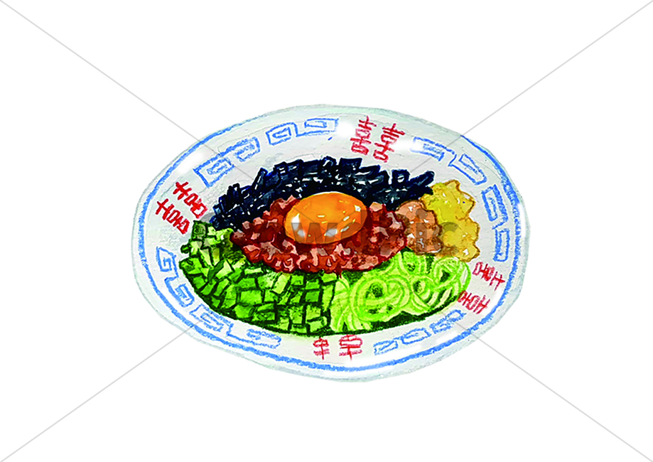 음식,덮밥,수채화,그림,일러스트,food,식당,일식,요리,야채,일식,일본음식,일본요리,Japanese food,Japanese dishes,Japanese meal,Japanese cook,그래픽,일러스트레이션,graphic,illustration