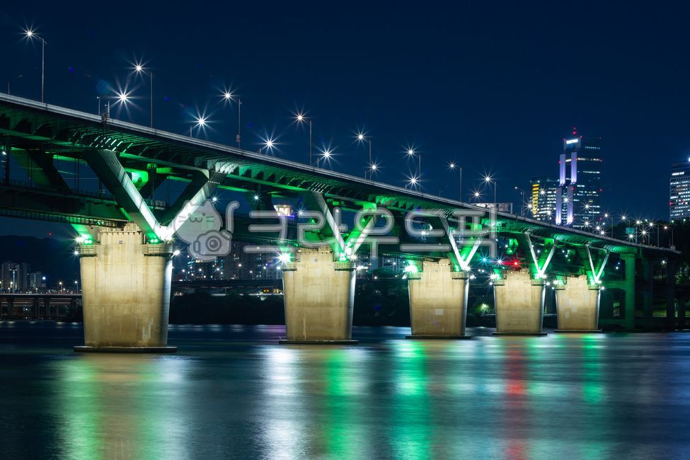 청담대교,한강,뚝섬,한강다리야경,야경,한강야경,bridge,다리,지하철7호선,복층교량,벽식교각