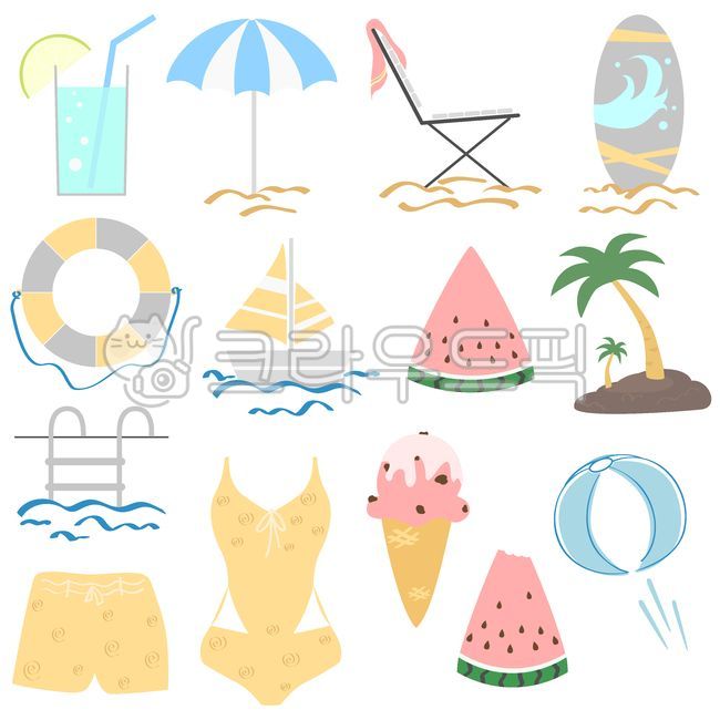 Summer,beach,seaside,water activities,resort,cocktail,drink,parasol,sandy beach,beach chair,surfboard,tube,yacht,watermelon,palm tree,swimming pool,swimsuit,ice cream,beach ball,summer getaway,surfing,blue lemonade,marine sports,str