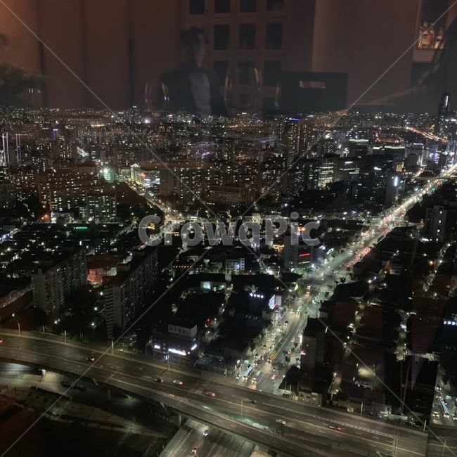 밤,새벽,전망,라운지,41층,서울,시내