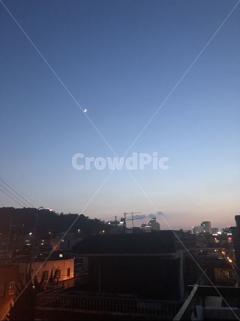 하늘,밤,달,해질녘,저녁
