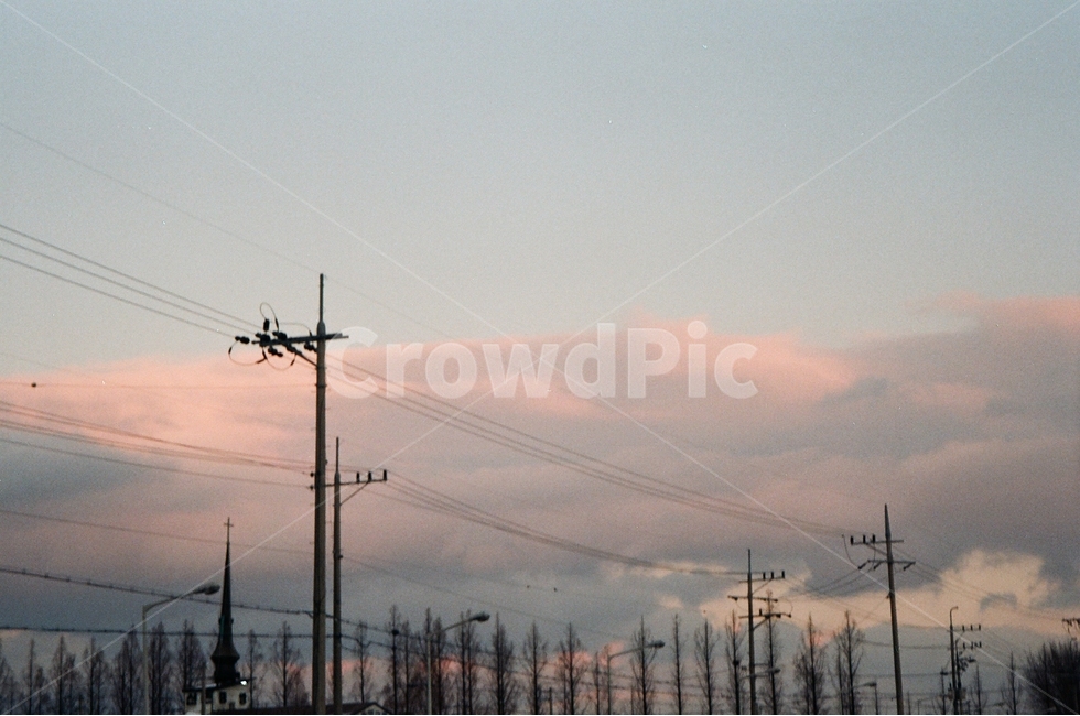 필름,필름사진,필름감성,film,동네,풍경,하늘,노을,구름,sunset,자연,풍경,nature,landscape,transportation,교통,aircraft,항공기,vehicle,차량,helicopter,헬리콥터,cable,케이블,power lines,전력선,electric transmission tower,송전탑