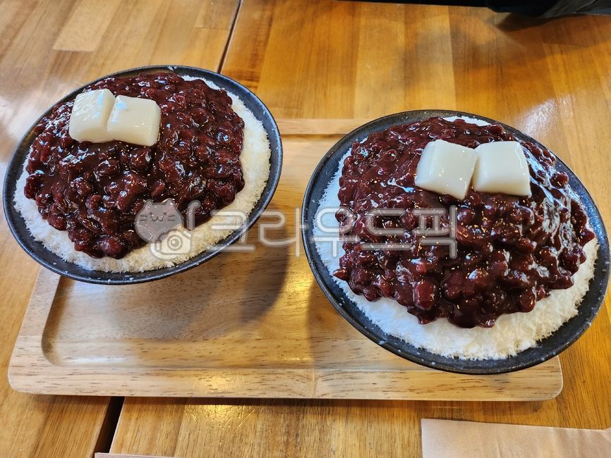 팥빙수,찰떡,수제팥,먹방,디저트,여름맛