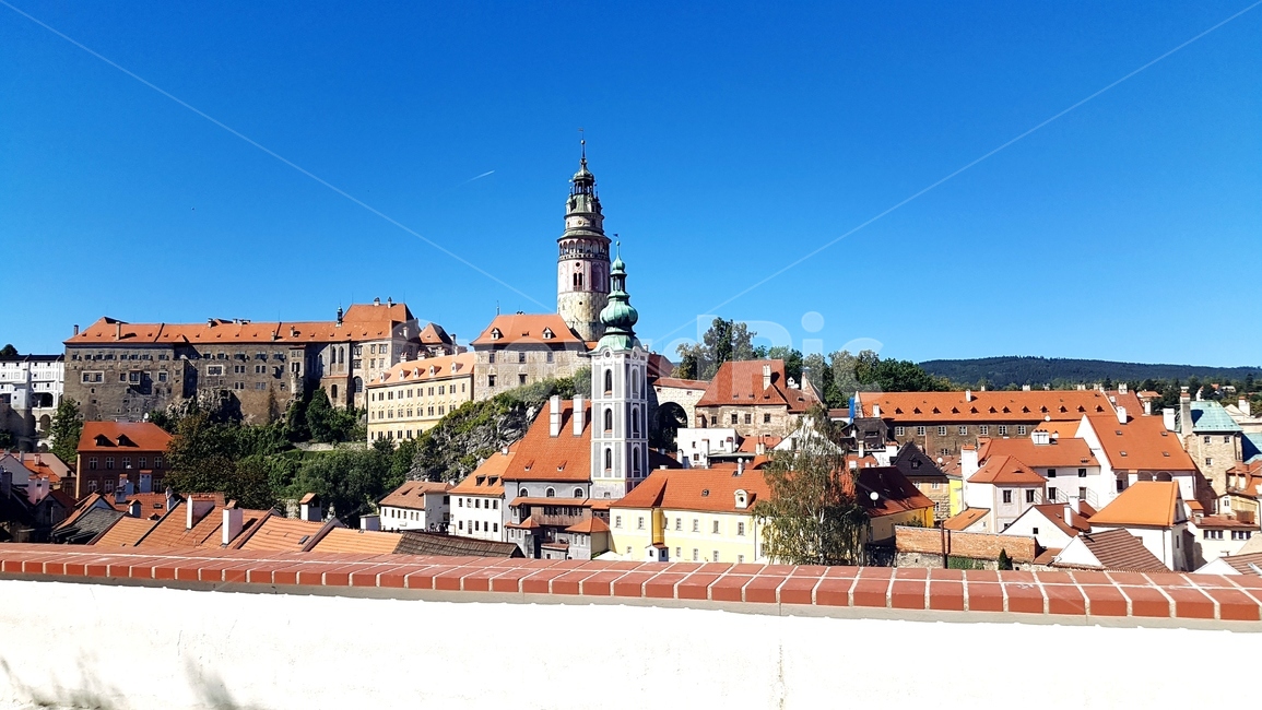 도시,풍경,하늘,구름,체스키크롬로프,해외,경관,전망대,도시뷰,도시전망,도시전경,건물,마을