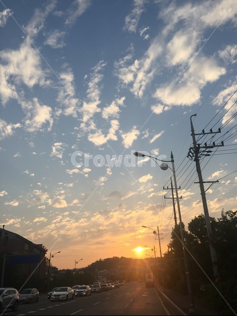 하늘,구름,여유,햇빛,그리움,외로움,노을
