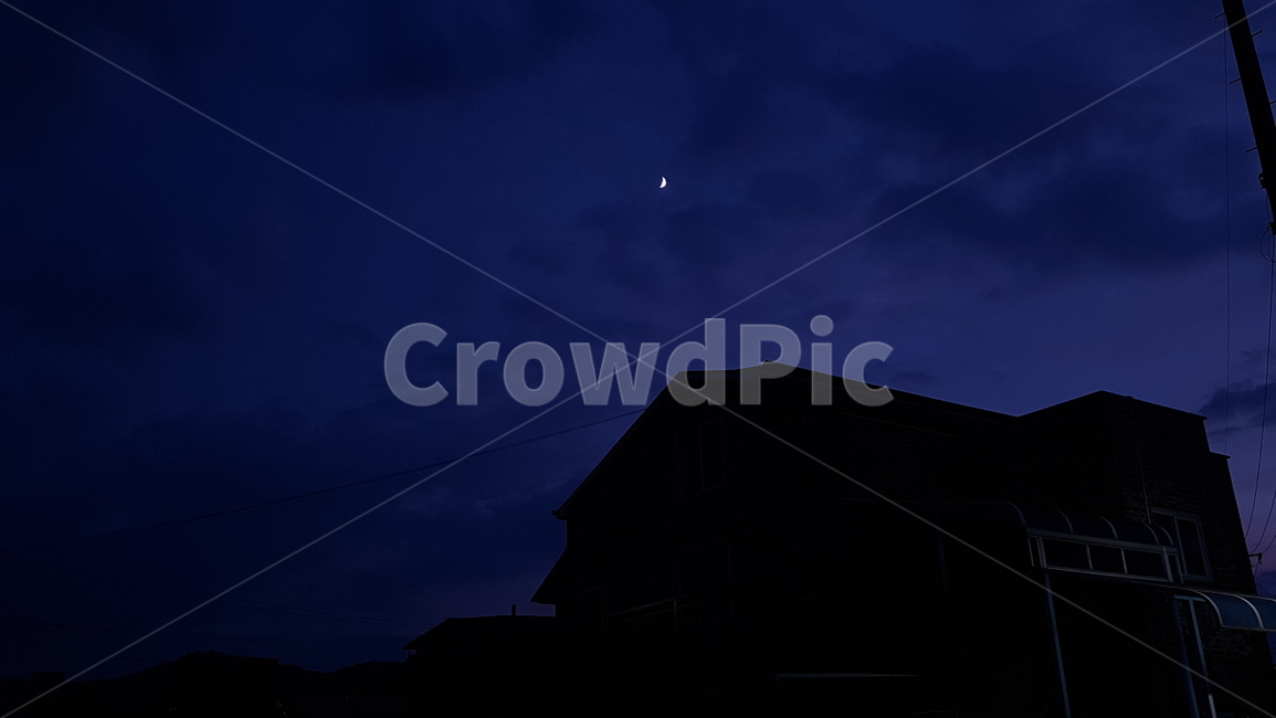 자연,nature,outdoors,옥외,초승달,야경,밤,풍경,nightscape,night,landscape