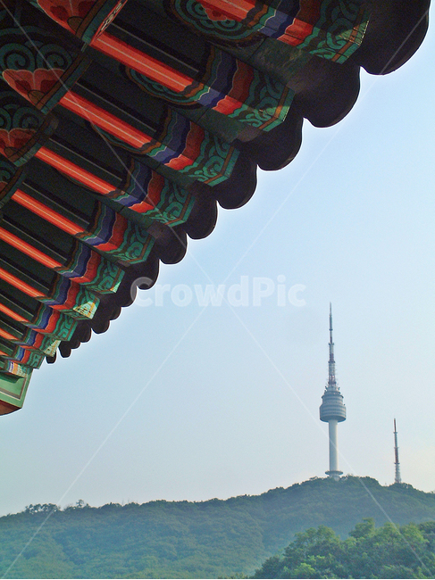 남산타워,처마,한국의집,전통,단청,한국전통,한국문화,korean traditional,korean culture,랜드마크,landmark,tourist attraction,한국랜드마크,한국관광지,한국명소,korea landmark,korea tourist attraction,건축물,건물외관,exterior,building,structure,architecture,construction