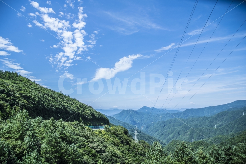 하늘,산,맑음,만항재,여행,자연,풍경,nature,landscape,여름,계절,summer,season