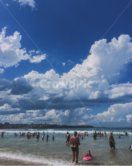 human,nature,outdoors,cumulus,적운,옥외,자연,인간,person,weather,날씨,사람,하늘,sky,cloud,시드니,바다,여름,구름,해수욕
