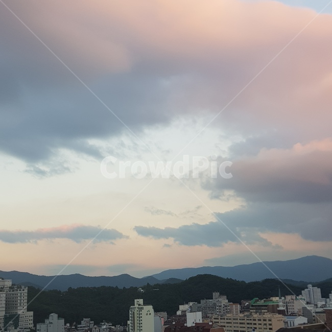 구름,야경,건물뷰,선셋,석양
