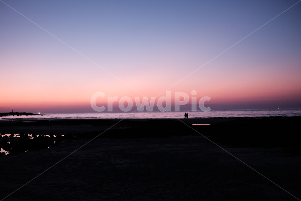 제주도,바다,노을,산책,보라색,자연,풍경,nature,landscape,실루엣,그림자,silhouette,shadow,outdoors,옥외